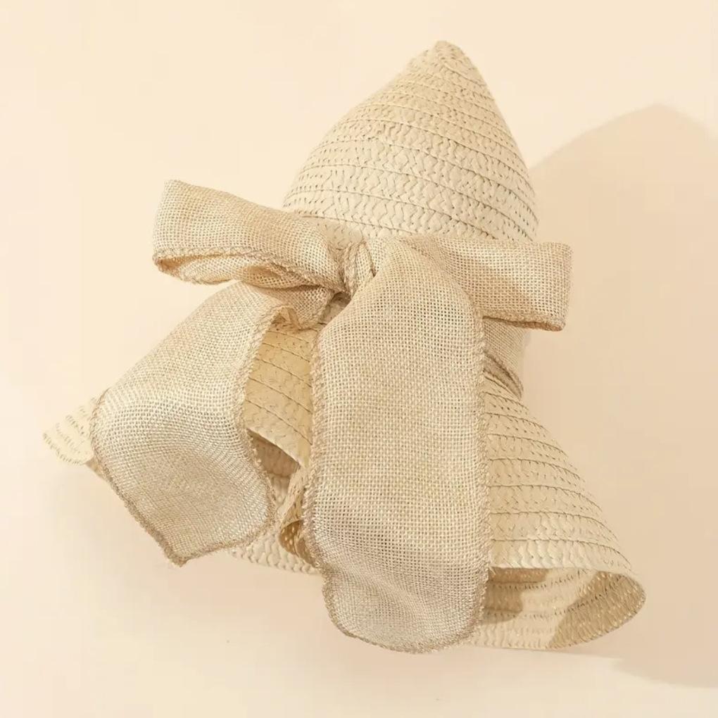 Designový slaměný plážový klobouk s širokou krempou Dámský letní klobouk na dovolenou Ochrana před sluncem Plážový klobouk Stínítko Sluneční klobouk Slaměný klobouk