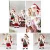 Cute Santa Claus Ornament With Musical Instruments Christmas Decoration Props For Holiday Decor And Window Display