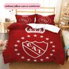 Club Atletico Independiente Pattern Bedding Home Decoration Birthday Gift (1 * Duvet Cover + 2 * Pillowcase, Without Core)