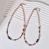 Colorful Beaded Necklace with Natural Stones - Versatile Clavicle Chain for Women