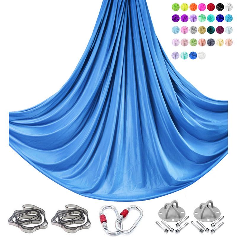 6m Nylon Aerial Yoga Hammock Set for Home and Studio Use