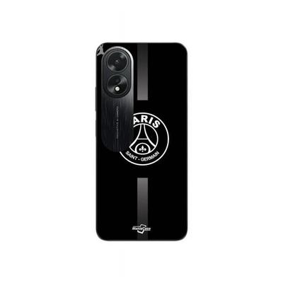 Coque - MANIACASE - Oppo A58 - Logo PSG Jordan - Souple - Noir Et Gris
