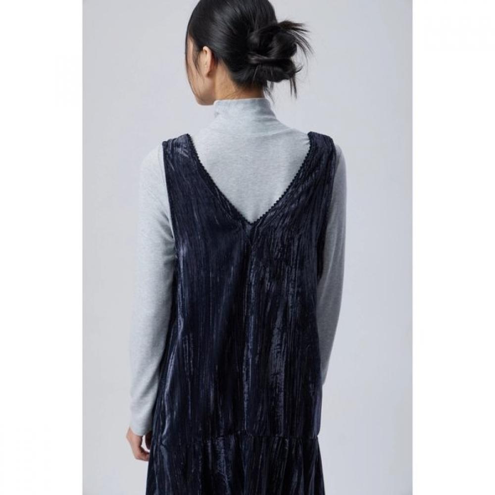 Benetton Velvet Stripe Line Dress Baop01611