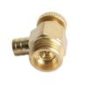 G1/4 Male Pneumatic Exhaust Valve for Gas Heater Air Release Brass Construction for Reliable Exhaust Flow Optimization