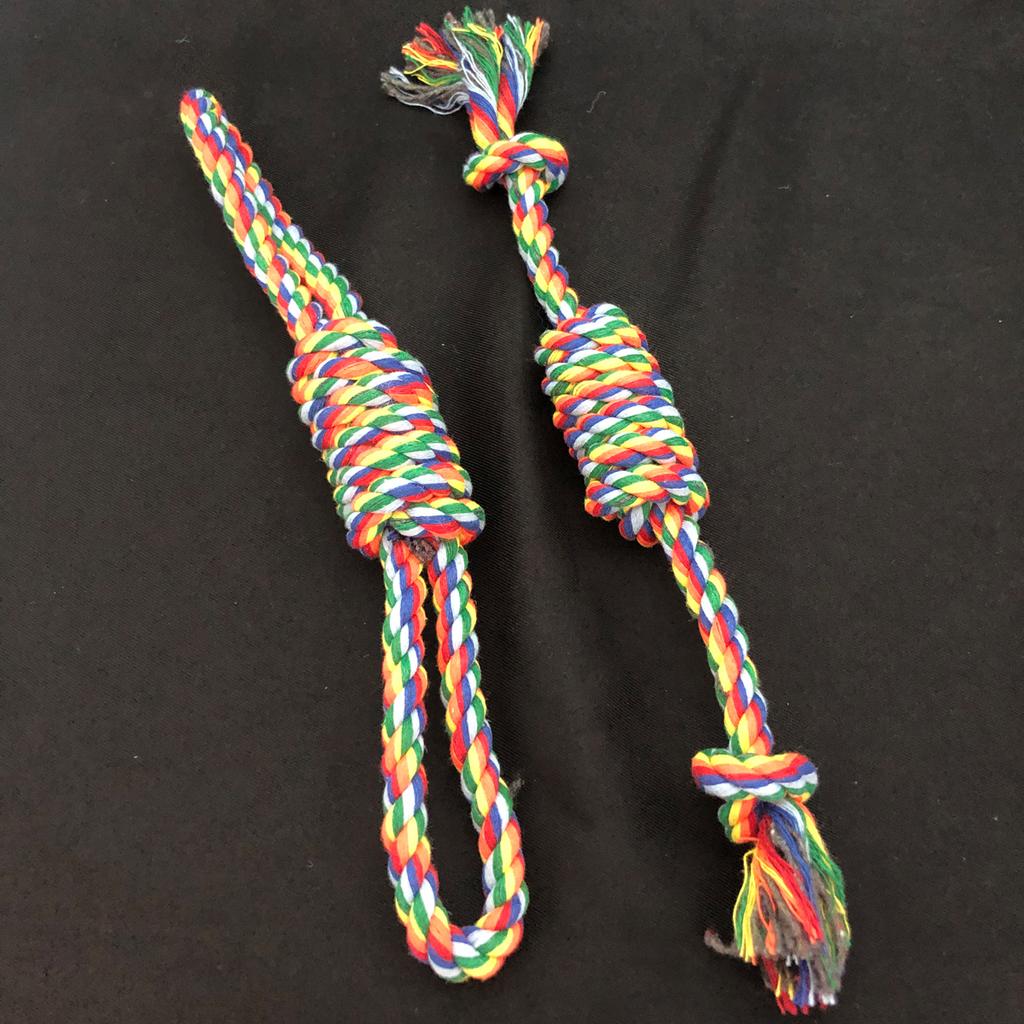 1 Set Dog Rope Chew Toys Knot Toys Durable Training Teething Chewers Indoor Outdoor Play Accessories Dog Supplies Pet Toy