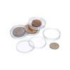 Transparent PS Plastic Coin Display Box for Commemorative Medals and Silver Coins – Small Round Protection Case