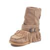 Autumn 2021 Women's Mid-Tube Flat Boots