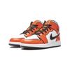 Air Jordan 1 Mid SE PS Turf Orange Kids Sneakers Black White BQ6932-802