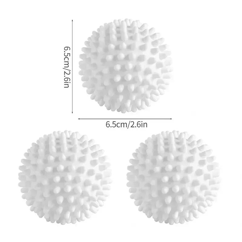 3/2/1pcs Reusable Laundry Balls PVC Dryer Ball Washing Machine Fabric Softener Clothes Cleaning Tool