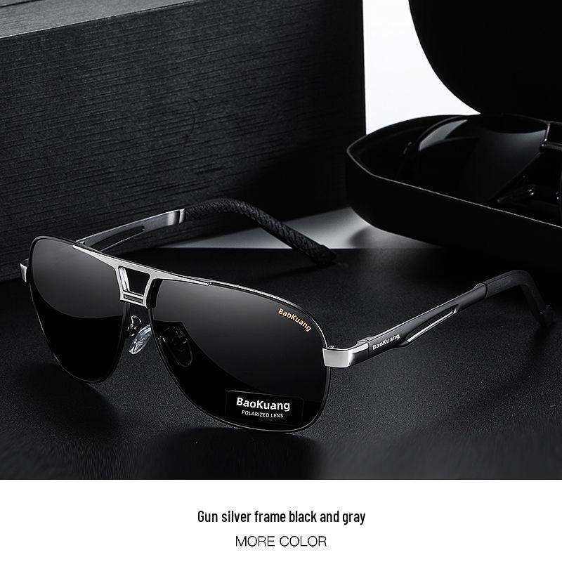 Men's Dual-Use Color-Changing Polarized Sunglasses for Day/Night: Anti-Glare, HD Vision for Driving & Fishing