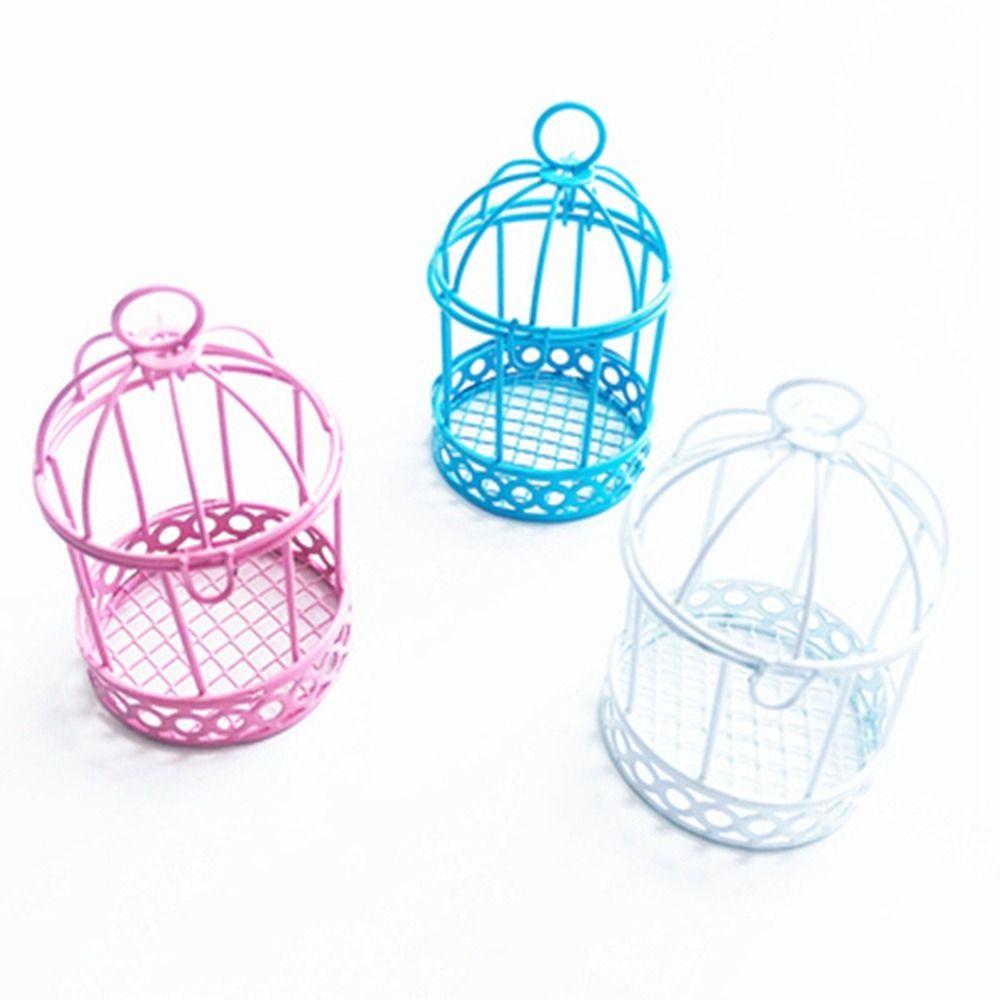 Bird Cage Bird Cage Storage Box Cute Mini Bird Cage Girl Heart Ornament   Party Decor