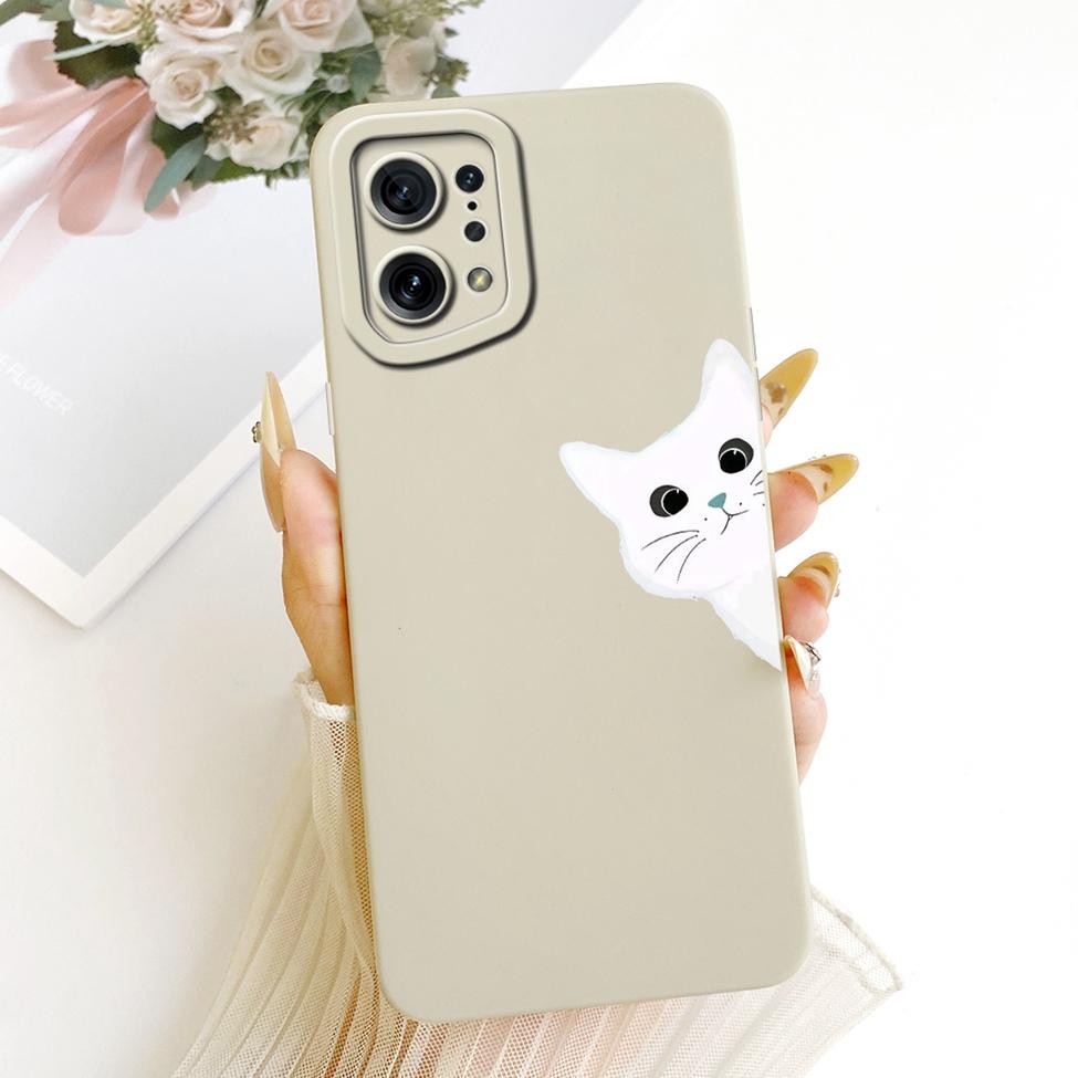For Oppo Find X5 Case Luxury Fashion Cool Kawaii Cute Painted Silicone Casing For Oppo PFFM10 CPH2307
