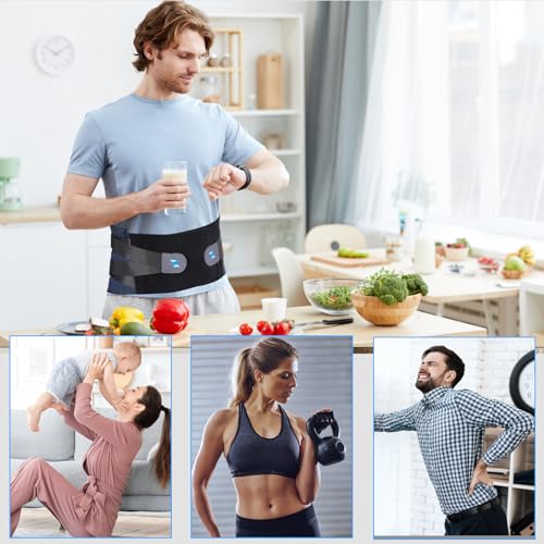 NEENCA Lumbar Support, Lower Back Pain Relief, Adjustable Belt, Innovative Ergonomic Design with Lumbar Pad, Breathable Material (Unisex), Supports He
