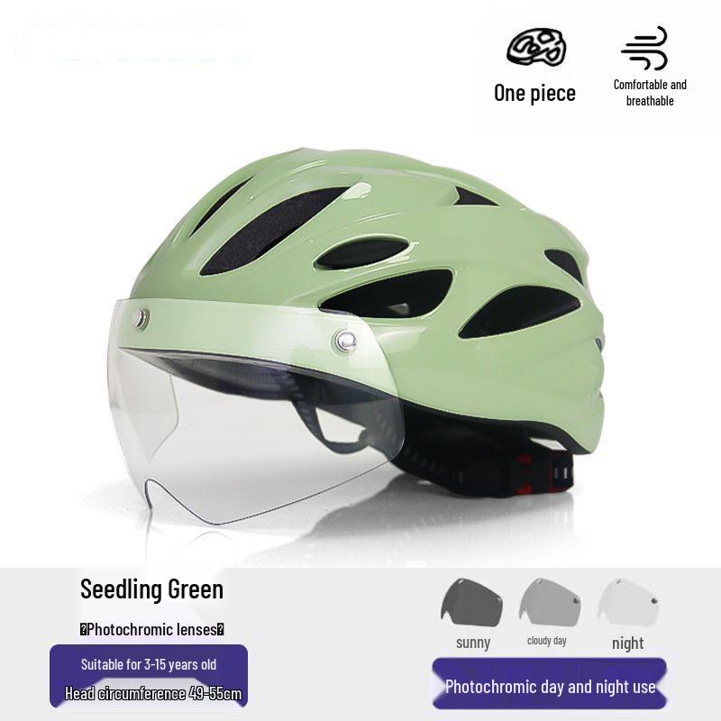 Ultra-Light Safety Helmet with Goggles for Kids & Teens: Ideal for Biking, Skating, and Skateboarding