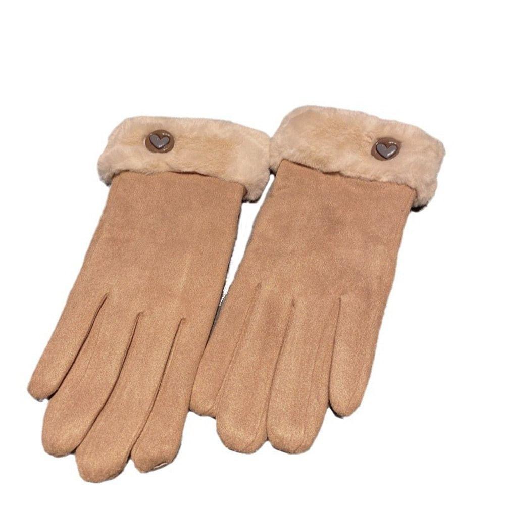 

Замшевые перчатки с раздельными пальцами, утолщенные зимние термоперчатки, прочные теплые перчатки для верховой езды Style 2