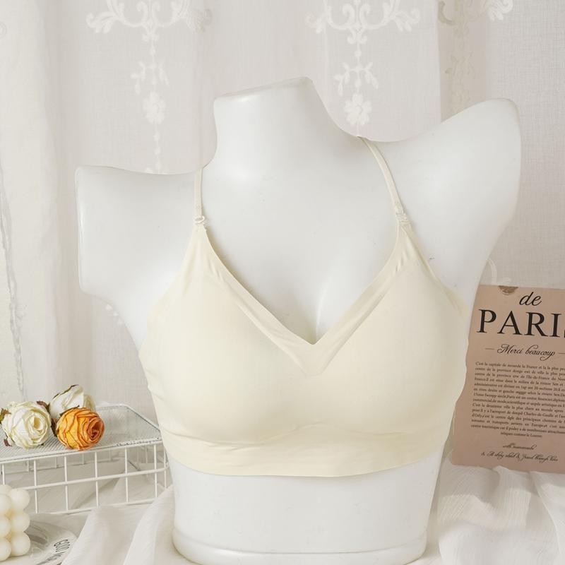 3-Way Wear Seamless Liquid Foundation Halter Backless Bralette Soft Breathable Versatile Top