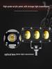 Super Bright LED Motorcycle Spotlights: High/Low Beam, Yellow & White, for Electric Vehicles & Tricycles