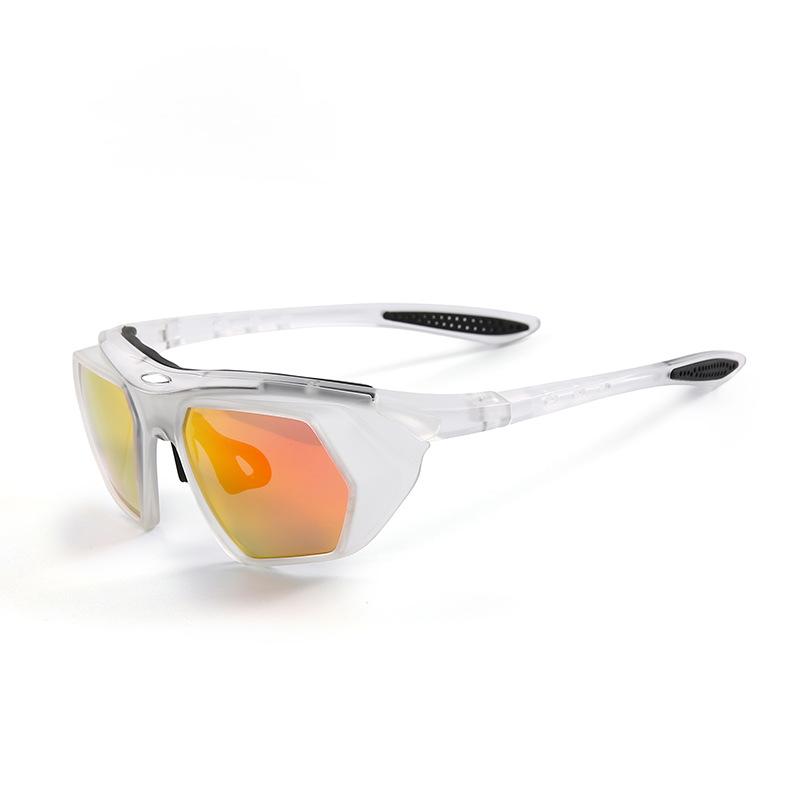 Cycling glasses with built-in prescription lenses, wind and sand protection, day-night color changing, suitable for sports and running/JS089