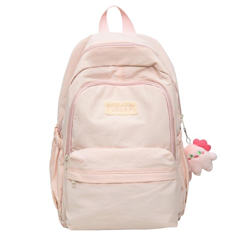 Schoolbag High Value Ins Style Schoolbag Female Junior High School Girl High School College Student Backpack Lightweight Simple Small Fresh Backpack