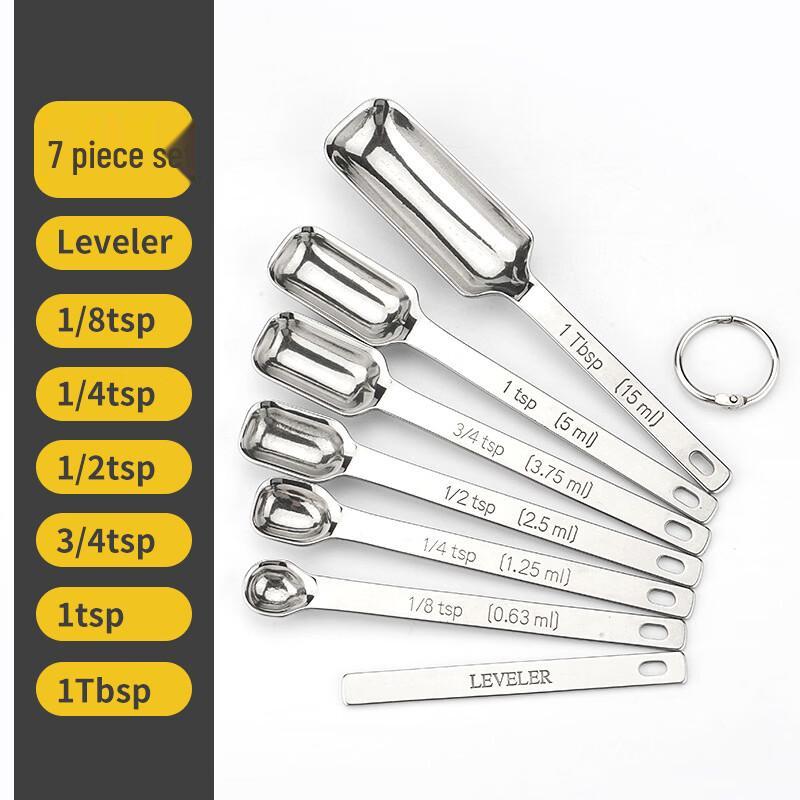 

MDNG Square Stainless Steel Measuring Spoon Set