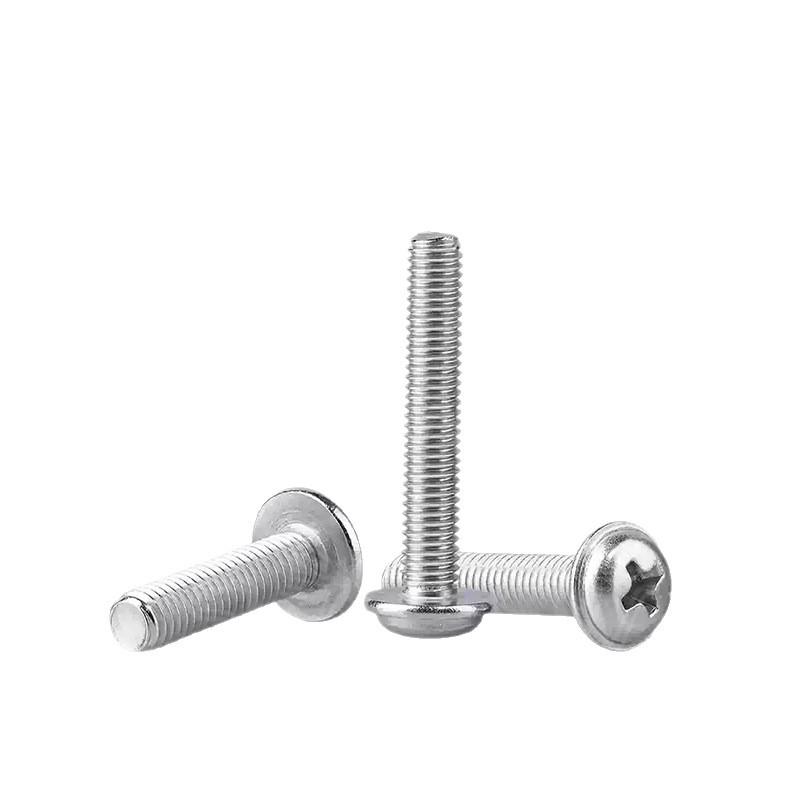 304 Stainless Steel Phillips Pan Head Screw with Washer DIN967