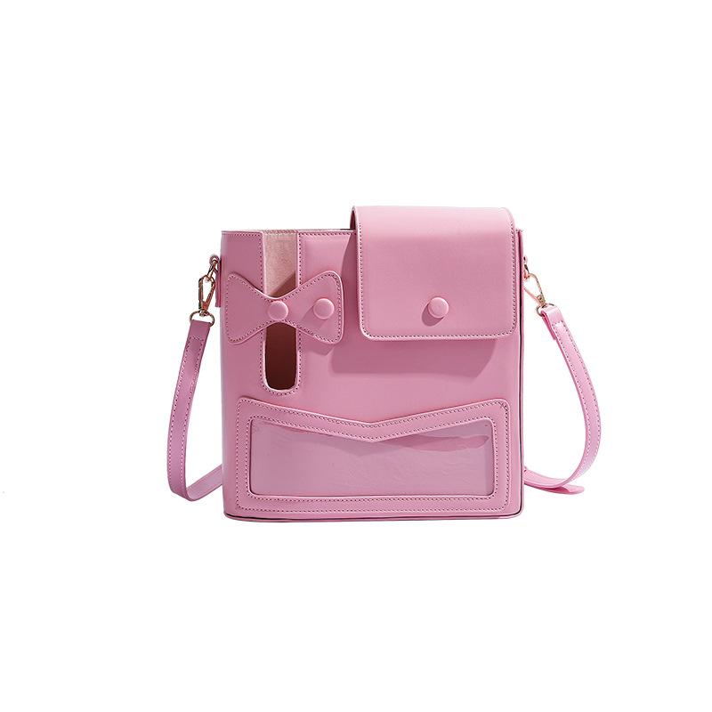 New Bow Water Cup Bag Women's Student Cute Outdoor Portable Beverage Bottle Bag Messenger Bag