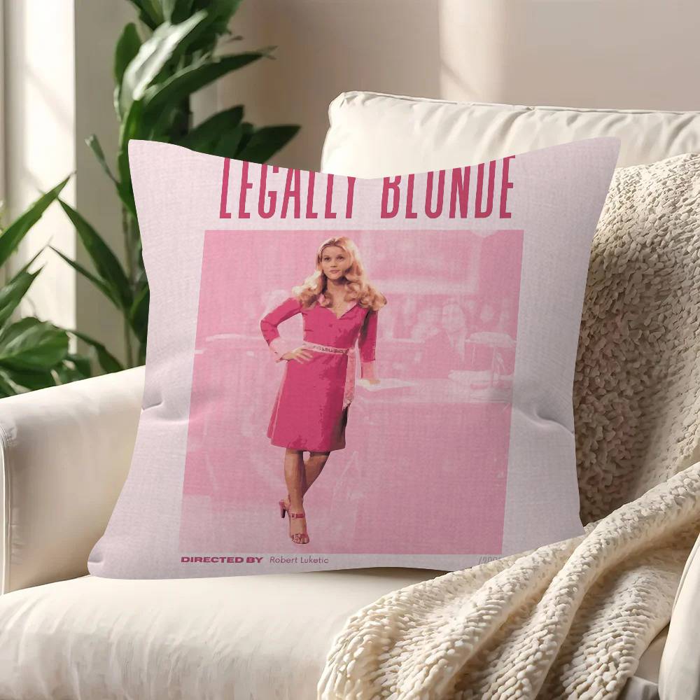 Movie L-Legally Logo B-Blonde 45*45Cm Cushion Cover Pillow Cover Decor Pillowcase Home Pillowcase For Couch Pillow