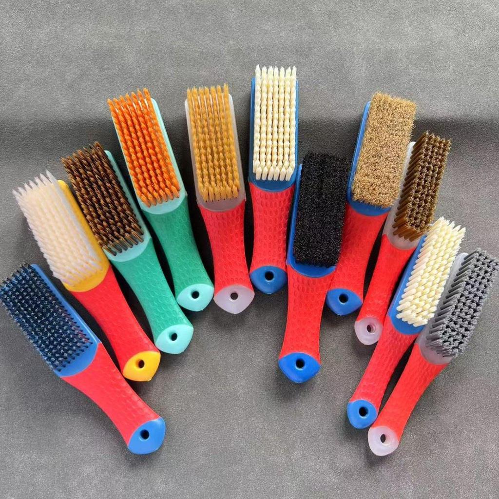 Wenwan Nano & Bristle Brush with Dual-Color Silicone Handle