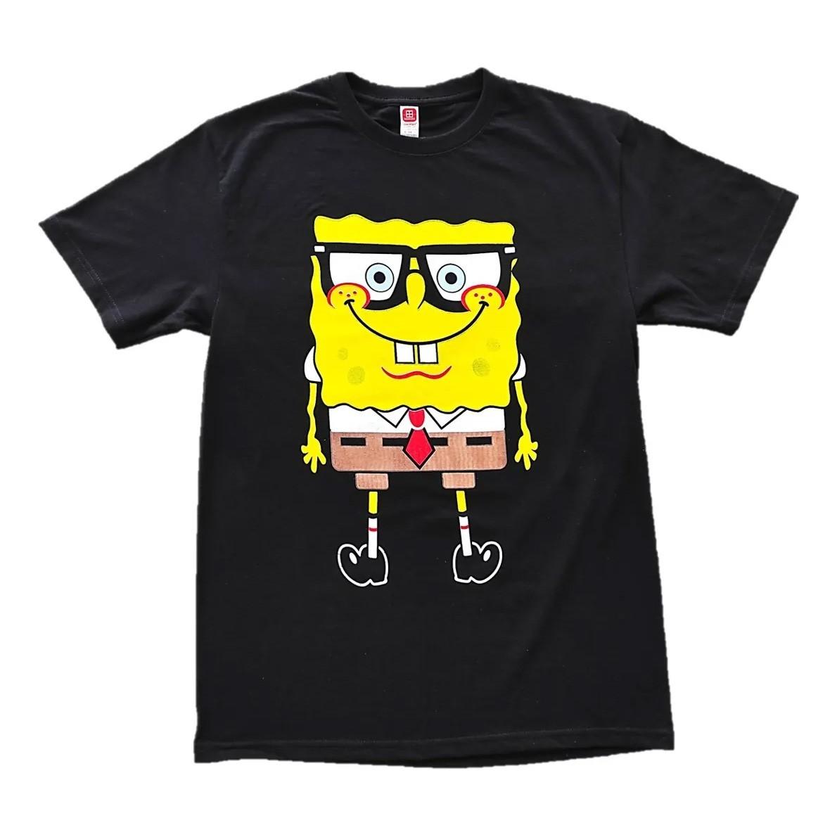 SpongeBob Glasses Retro Graphic Unisex Tee Gift For Fan S-5XL S