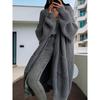 2026 New Autumn and Winter Lazy Wind Long Sweater Jacket Women's Loose Versatile Bottom Long Sleeve Knitted Cardigan