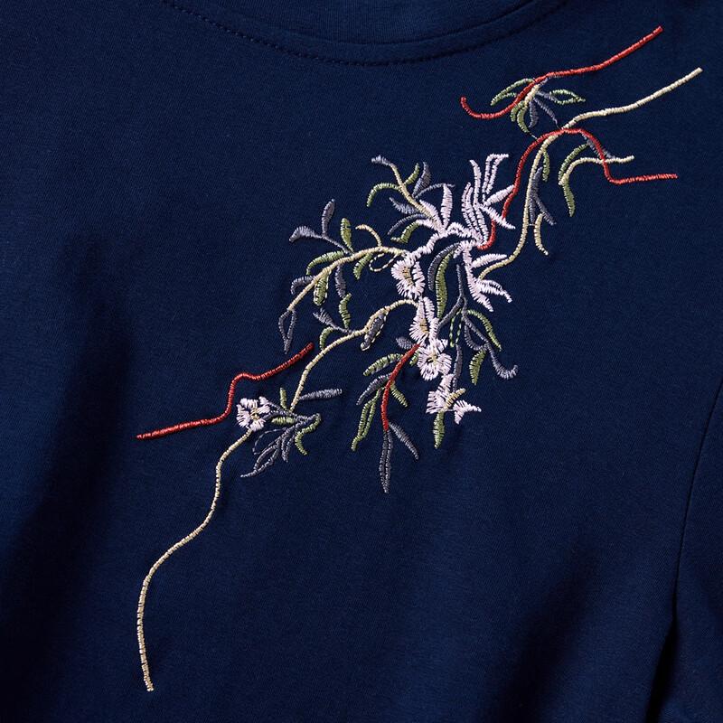 Pastor Women's Long-Sleeve Floral Knit Top