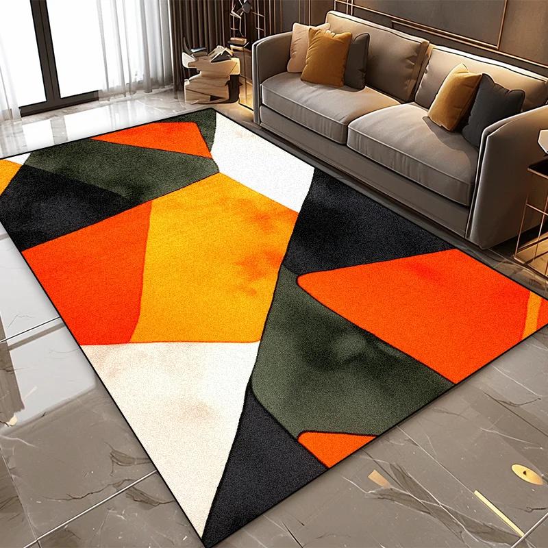 Modern Geometrisch Abstrakt Weicher Wohnzimmerteppich Schlafzimmerdekoration Leicht zu Reinigende Teppiche 140x200 Freizeitbereich Teetisch Fußmatten