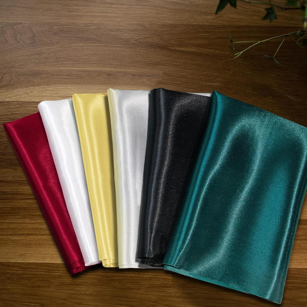 3m/5m Satin Fabric By The Yard Shiny Luxury Metallic Shiny Upholstery Lining Drapery DIY Crafts Soft  for Wedding Decorations