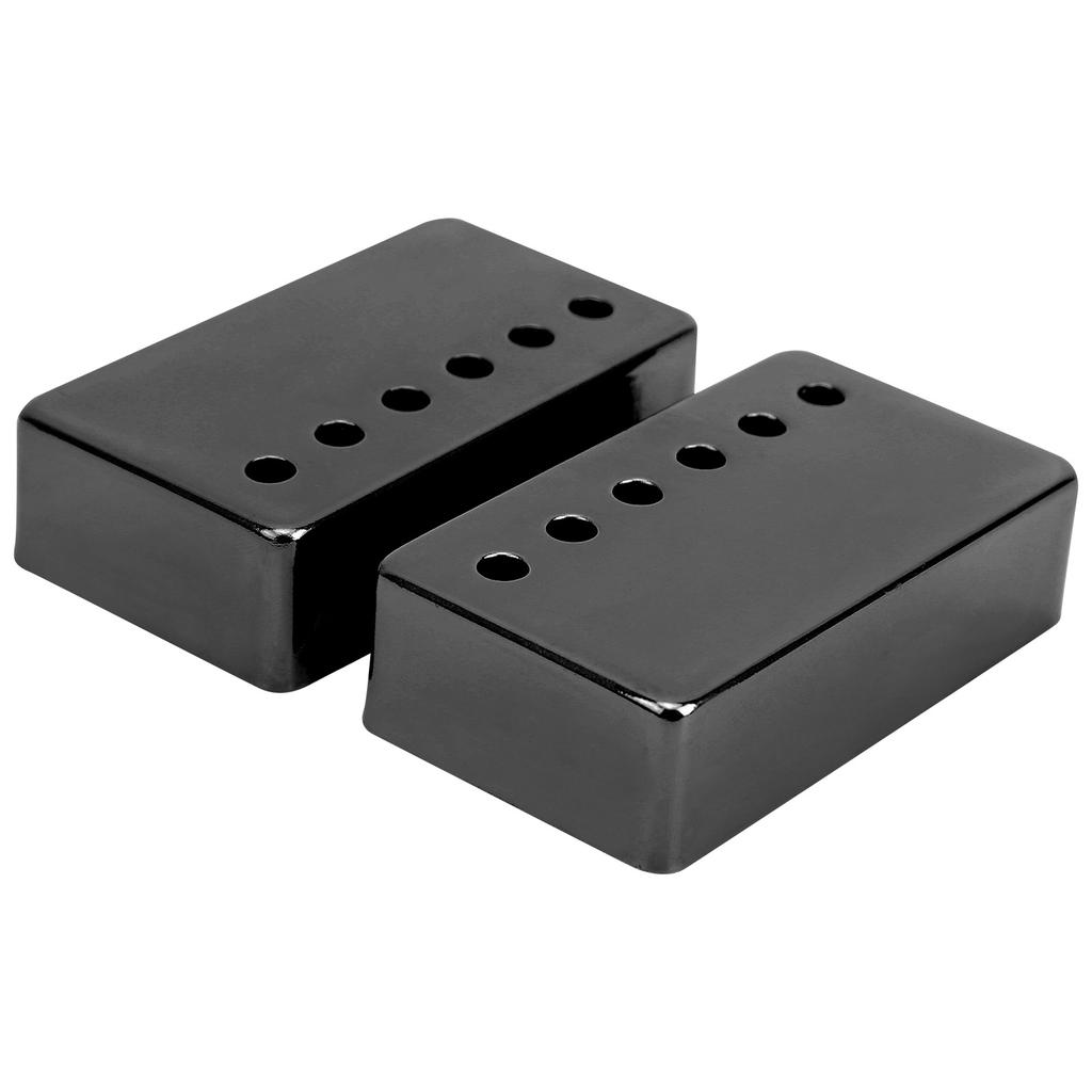 2Pcs Electric Guitar Pickup Shell Nickel Cover 50mm and 52mm Musical Instrument AccessoriesBlack