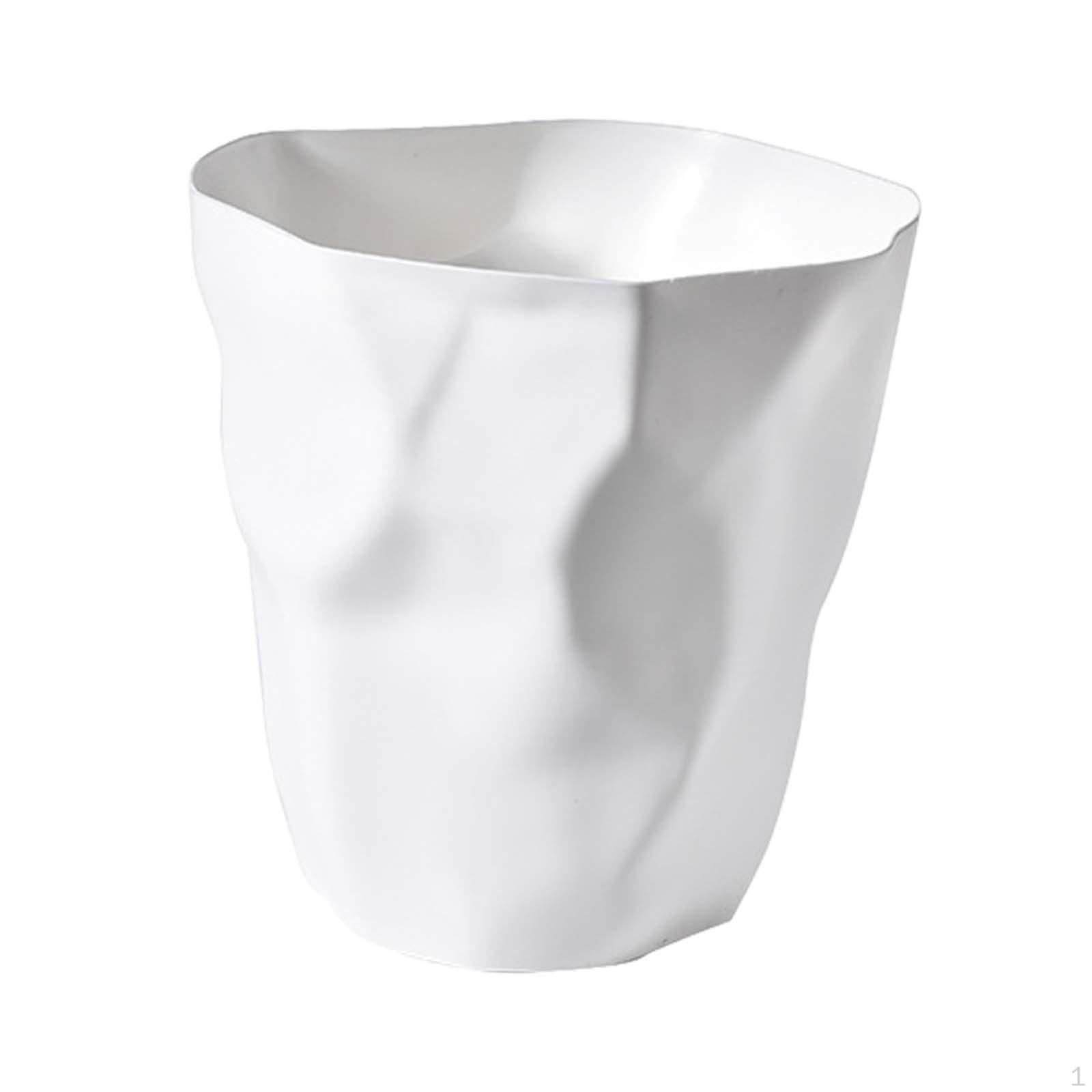 

Шикарный контейнер для мусора без крышки из полипропилена для маленького, подходящий для дома, офиса, спальни, ванной комнаты, современный 24.5cmx25cm