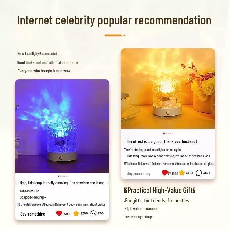 Ripple Romantic Mood Light for Couples - Intimate Bedside Ambiance