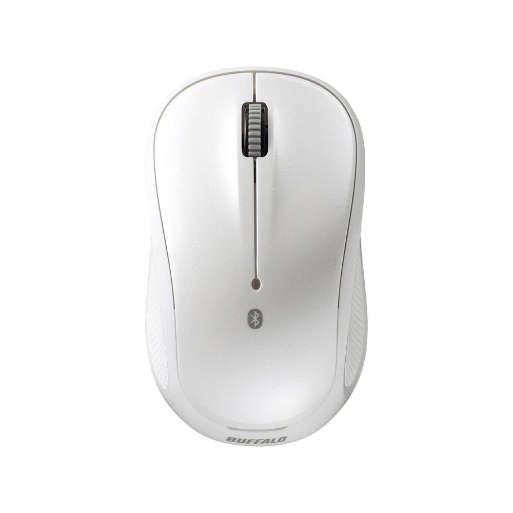 Buffalo Bluetooth BlueLED Quiet Mouse White BSMBB108WH 3-Button