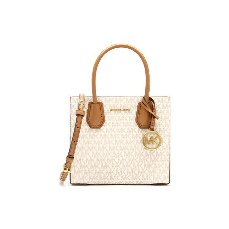 Michael Kors Mk Mercer Classic Vintage Floral Accordion Shoulder Bag Women Shoulder Bag Vanilla 35S1GM9M2B-150