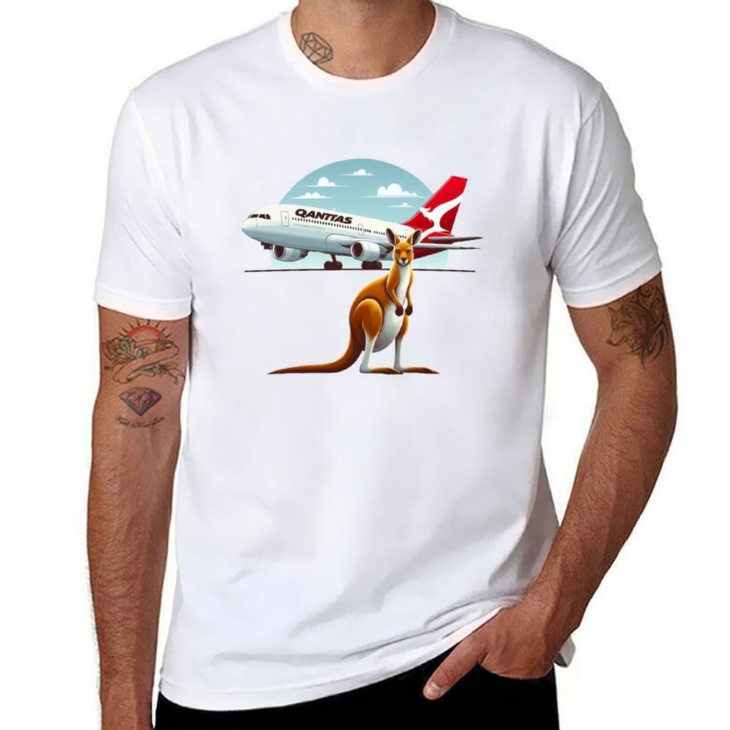 Qantas Airlines TShirt Sport Basic Moisture Wicking Tee