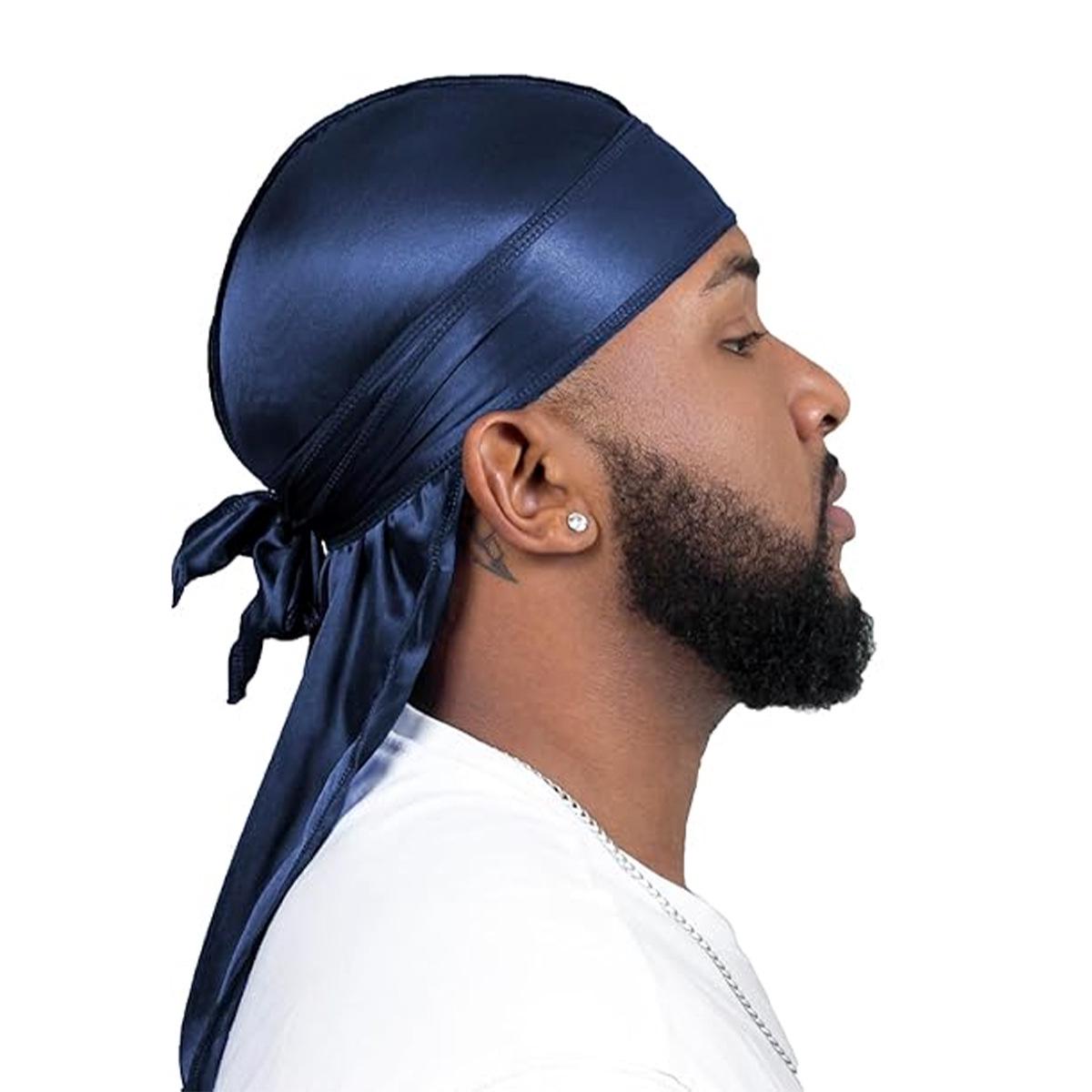 Férfi Határon Túli Durag: Utcatánc Hosszú Farkú Kalóz Kalap Fejkendő Bandana One Size sötétkék színű