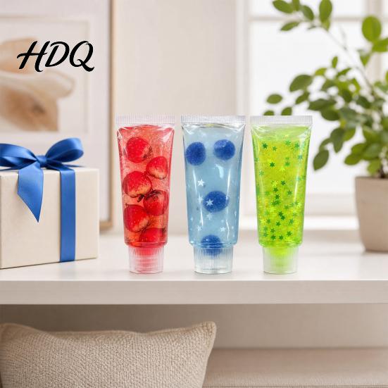 Hand Exercise Toy Stress Relief Toothpaste Tube Toy, Slow Rising Clear Squeeze Portable Ball Anxiety Reduction Relaxation for Home Office Classroom