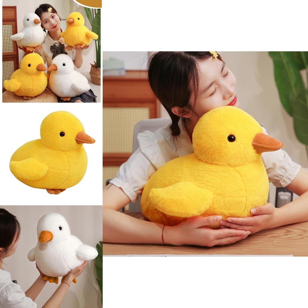 Adorable Cartoon Yellow Duck Plush Toy Soft Stuffed Animal For Kids Cozy Cuddly Gift