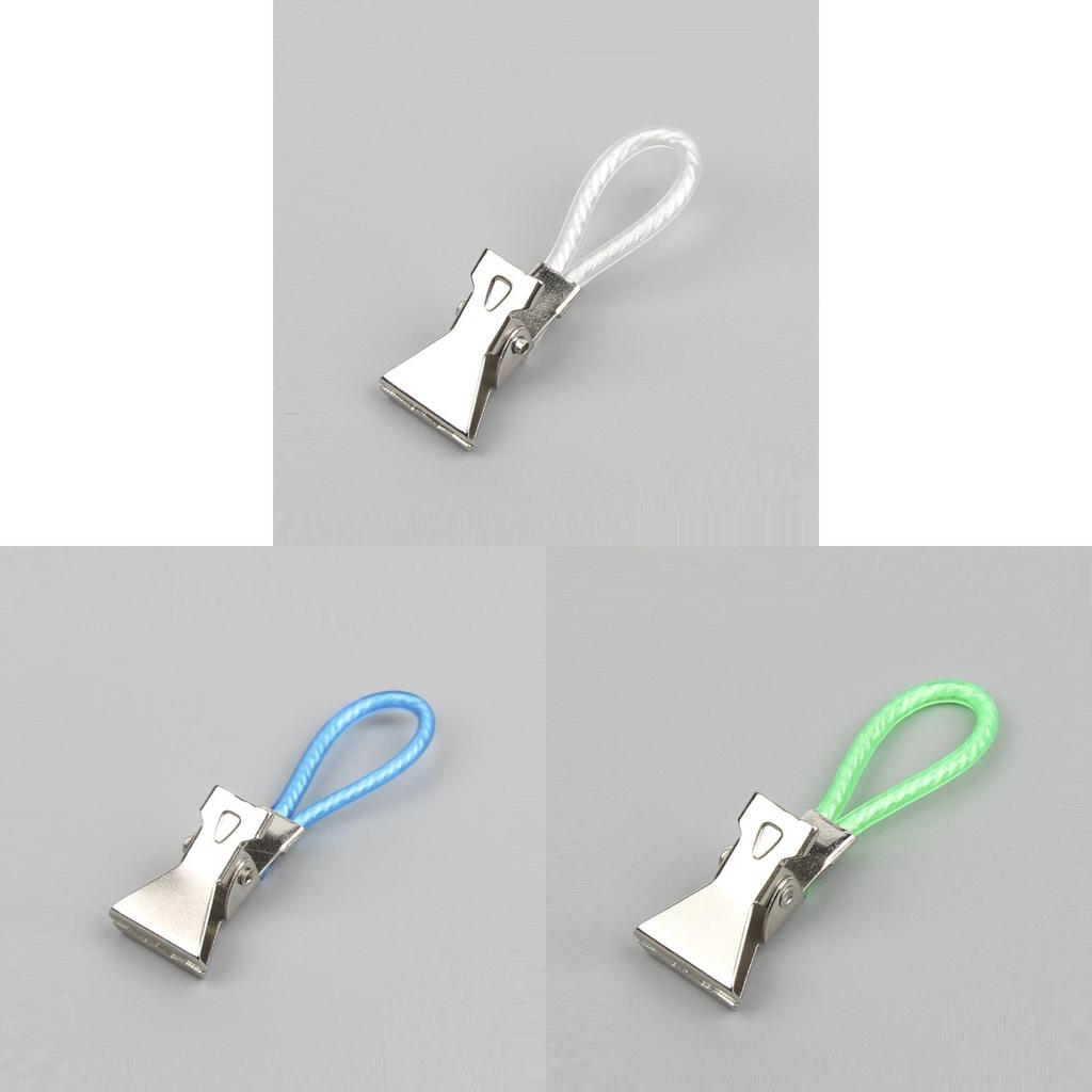 Metal Towel Clip Premium Outdoor Bath Towel Holder With Color Rope For Beach And Pool Use