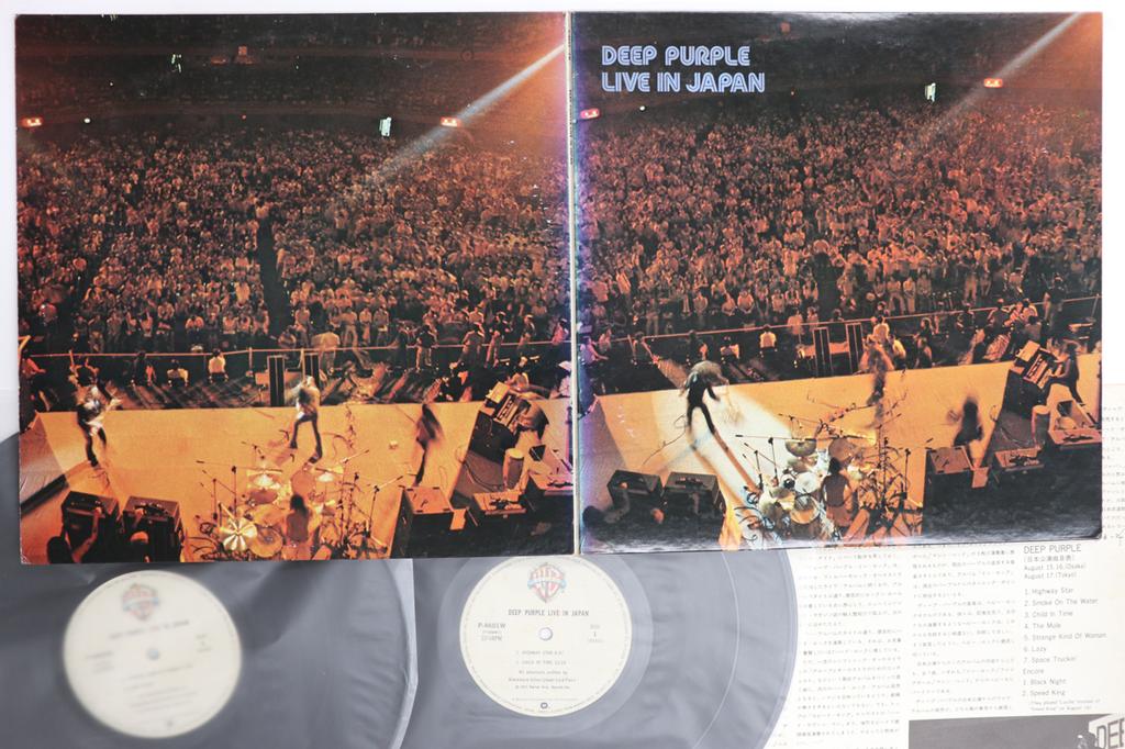 LP Record DEEP PURPLE - Live In Japan P46012W WARNER BROS 1981 Japan Rock Used