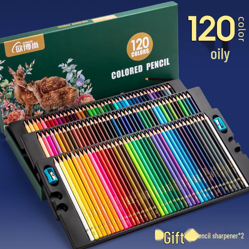 200 OBOS Professional Water-Soluble Oil-Based Colored Pencils for Painting, Sketching, Drawing, and Hand-Painting