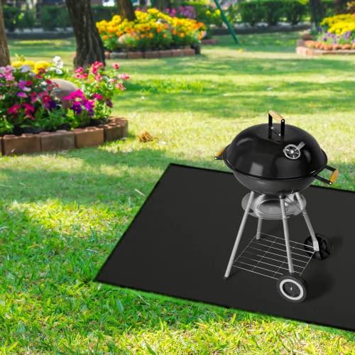 BBQ Grill Mat Thick Pad Oven Liners Baking Mats Double-Sided Fireproof Grill Pad Oil-Proof Waterproof BBQ Protector Mats