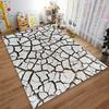 Cracked Earth Pattern Carpet suitable as a non-slip mat for the living room or bedroom sofa