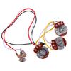 Guitar Potentiometer Kit Jazz Bass Wiring Harness 1 Volume 2 Tone Instrument Accessories A250K B250K with Jack