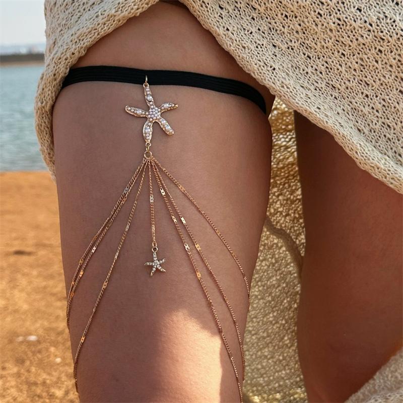 

Ethnic Style Waist Chain Accessories Bohemia Versatile Belt Women s Dress High-end Waistband Retro Metal Star Sun Belly Chain