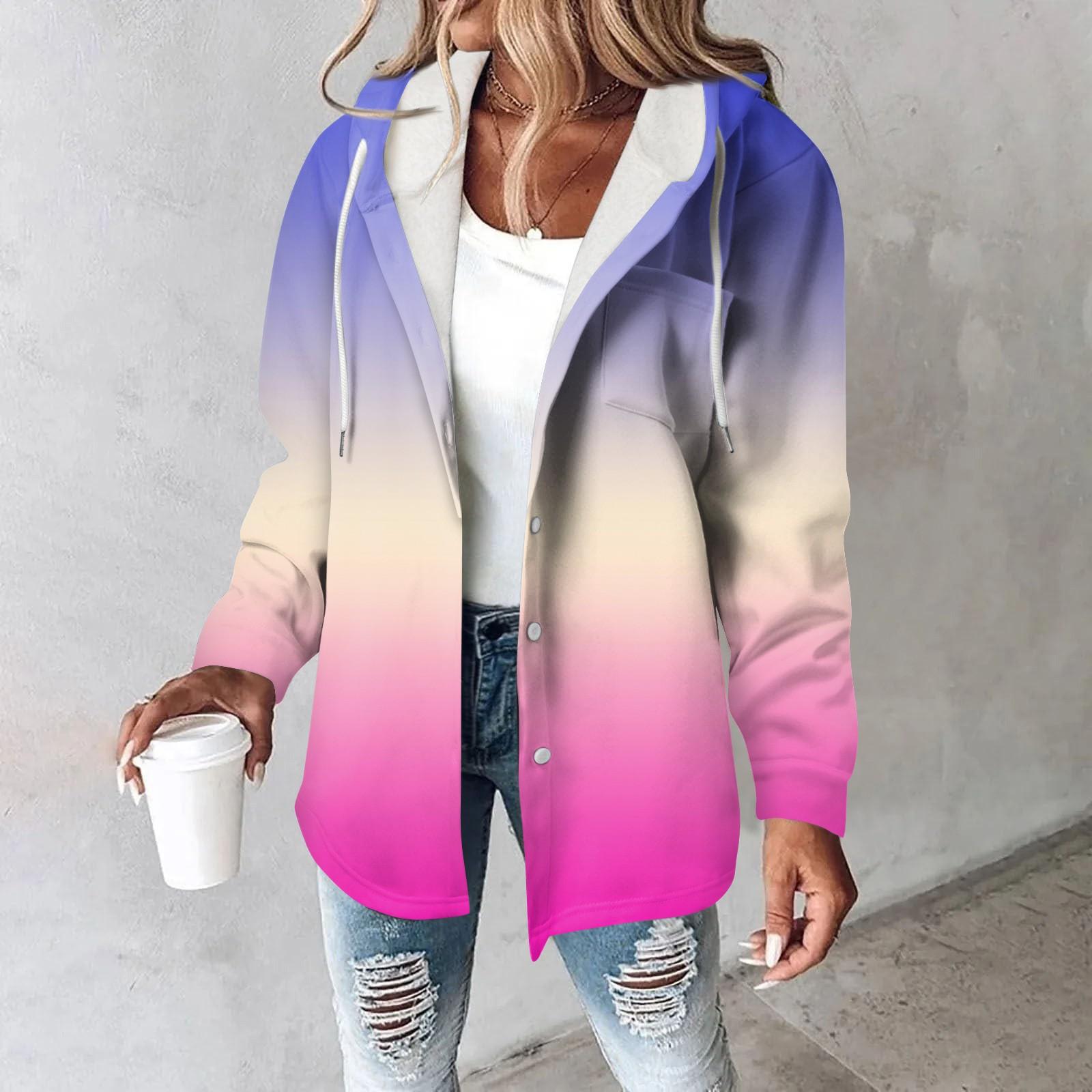 

Женское пальто, повседневная и модная композитная толстая и теплая куртка с капюшоном и принтом XL темно-фиолетового